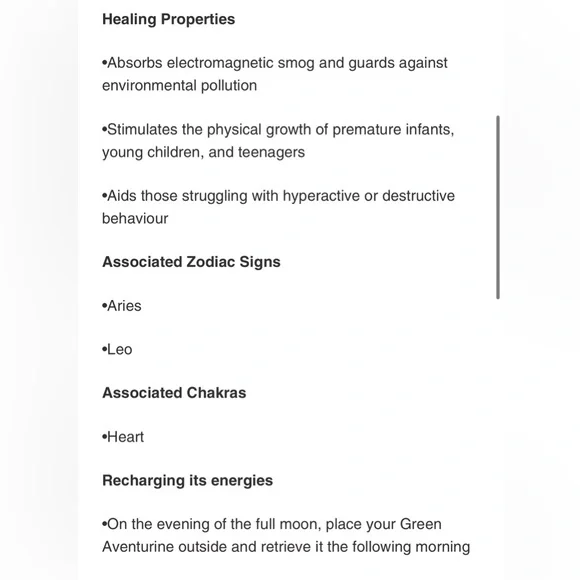 NWOT Gold plated chain with a Green Aventurine real stone - Picture 6 of 11